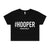 Black #Hooper Crop T Shirt  